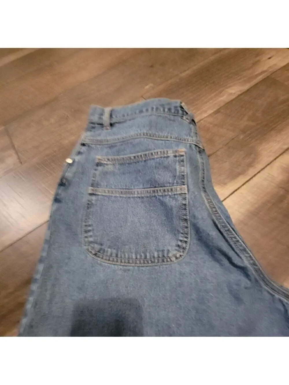 Vintage high waist shorts- Cenza by Palmetto's Size 12 light Blue Denim cuffed